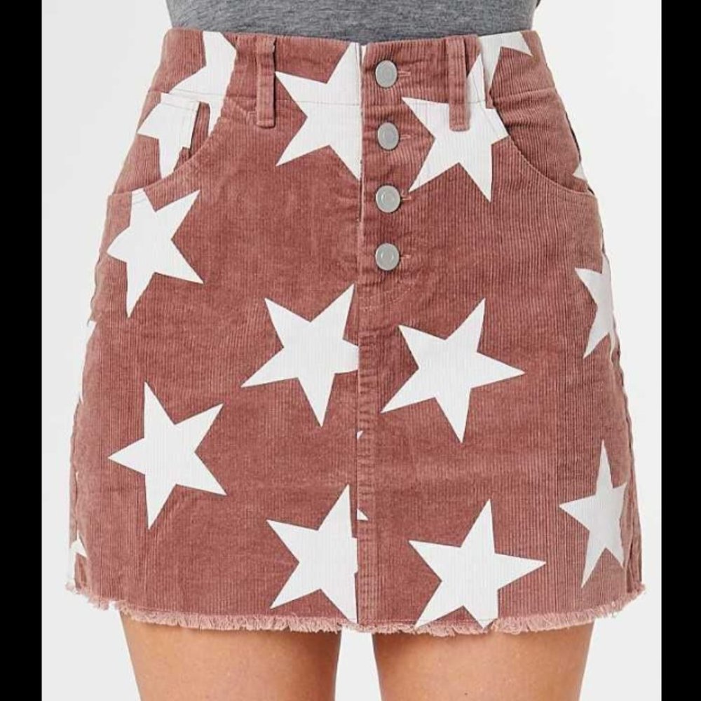 BOHO MAUVE WITH STARS SKIRT - Picture 4 of 8